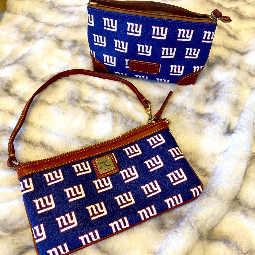 Dooney & Bourke NY Giants wristlet & pouch